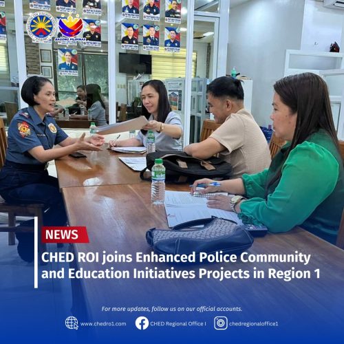 CHED RO1 joins Enhanced Police Community and Education Initiative Projects in Region 1