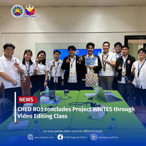 CHED RO1 concludes Project WRITES through video editing training