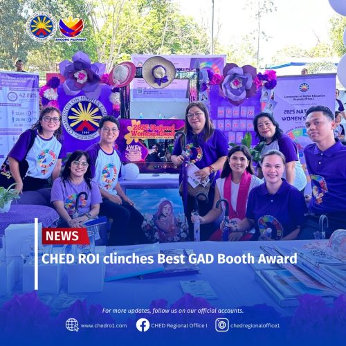 CHED ROI clinches Best GAD Booth Award