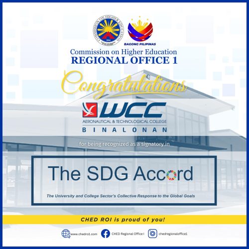 Congratulations, WCC-ATC for being recognized as a signatory int the SDG Accord!