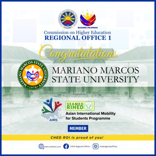 MMSU is one of the chosen HEIs to implement the AIMS Programs!