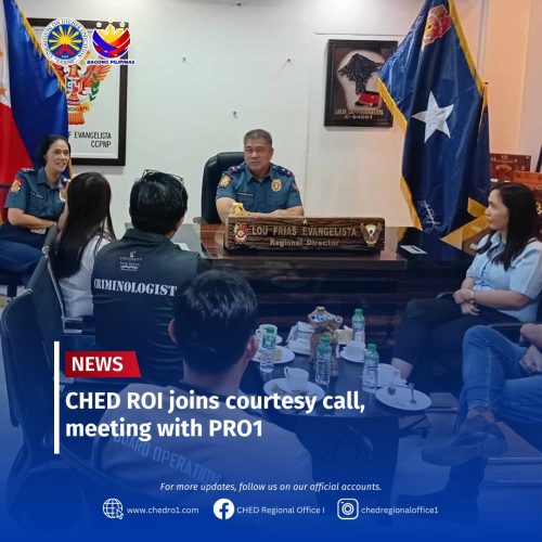 CHED RO1 JOINS COURTESY CALL, MEETING WITH PRO1​