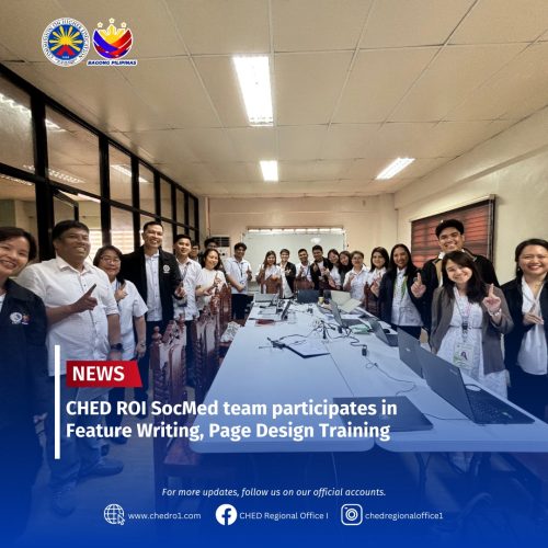 CHED RO1 partners with PIA, DICT for Feature Writing, Page Design Training