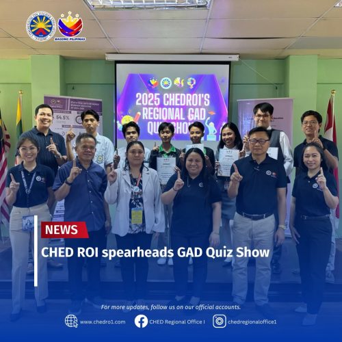 CHED RO1 spearheads GAD Quiz Show