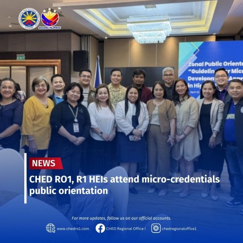 CHED ROI, R1 HEIs attend micro-credentials public orientation