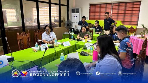 Regional Multi-Sectoral Committee on Tuition and Other Fees (RMSCTOF) Meeting at the CHED Regional Office 1