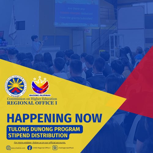CHED RO1 awards stipends to TDP grantees in Urdaneta City