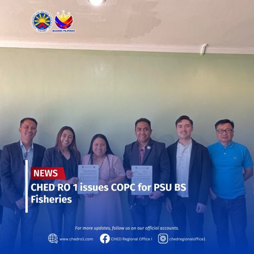 CHEDRO1 ISSUES COPC FOR PSU BS FISHERIES