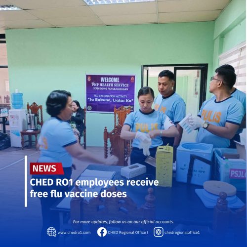 CHEDRO1 EMPLOYEES RECEIVE FREE FLU VACCINE DOSES