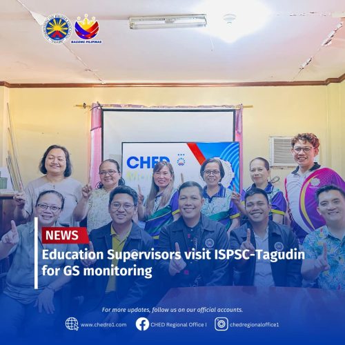 Education Supervisors visit ISPSC-Tagudin for GS Monitoring