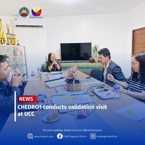 CHED RO1 conducts validation visit at UCC